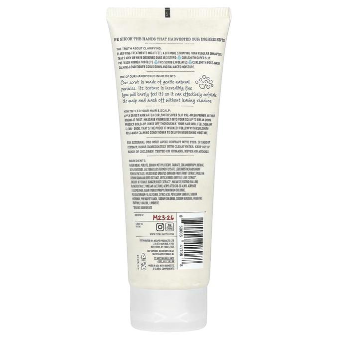 Curlsmith - Wash Scrub Detox Shampoo Tube 237ml - Krullend haar - Detox Shampoo - Refresh