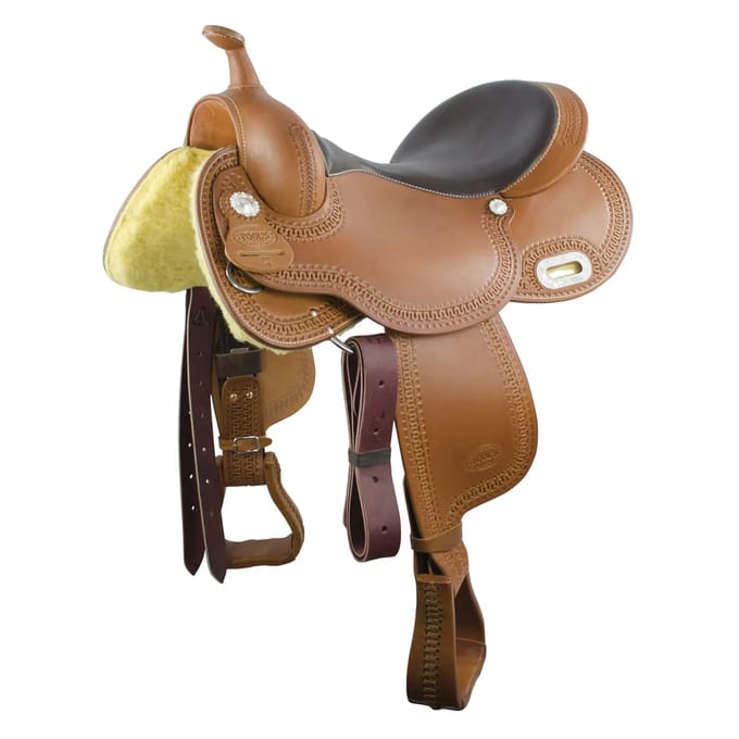 Western barrelzadel voor paard Pool's Racer