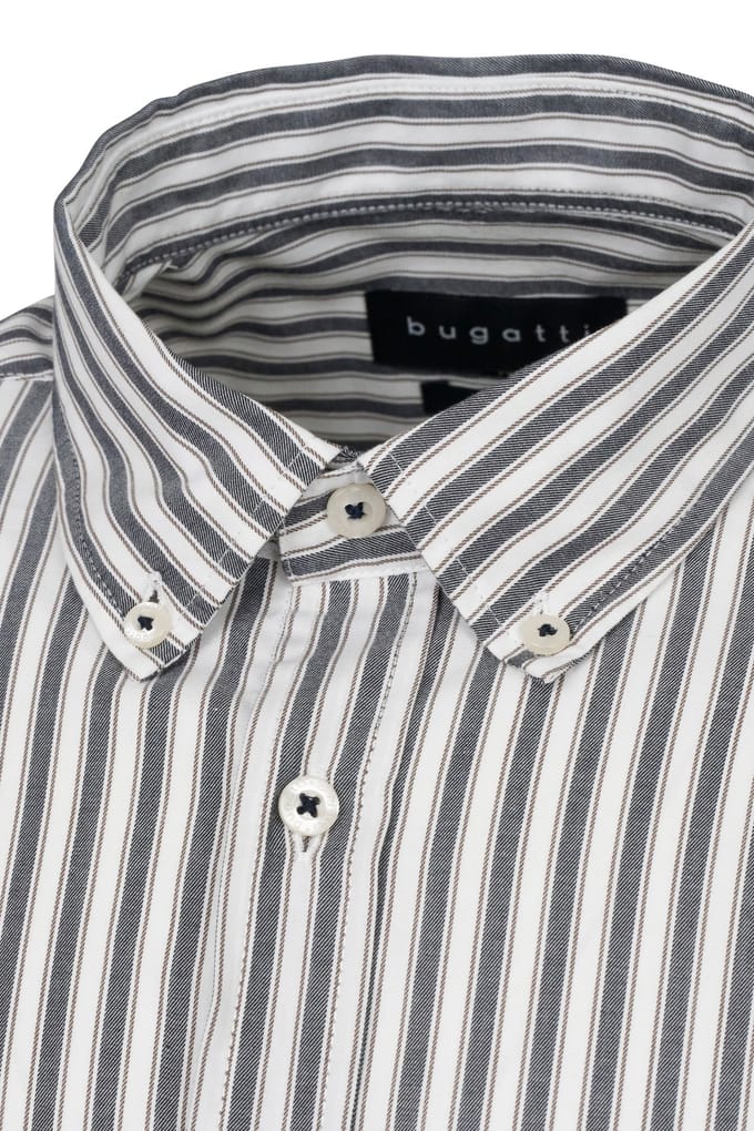 Bugatti Herren Shirt met streepjesprint