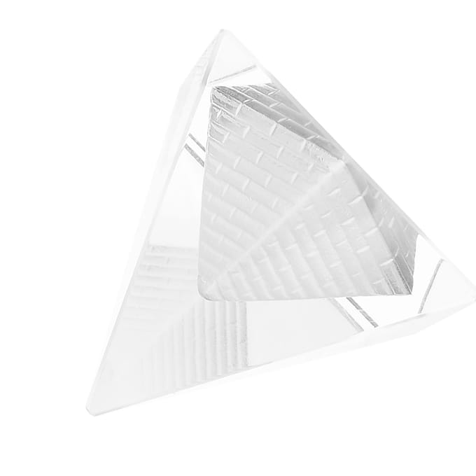 Pyramide de Cristal Pierre de Quartz Sculpture Figurines Décoration Maison Article d'Ameublement white