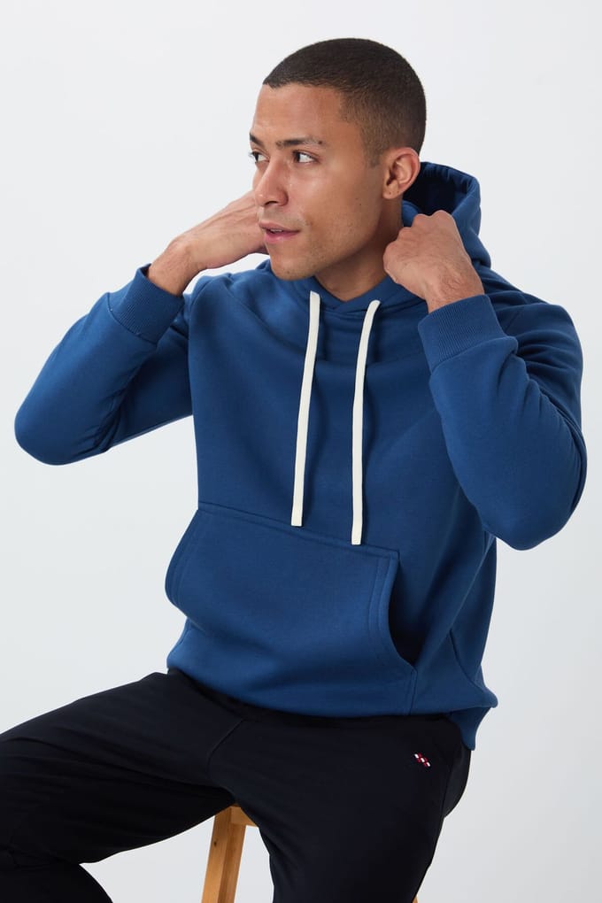 Heren Effen Capuchon sweatshirt met Pocket