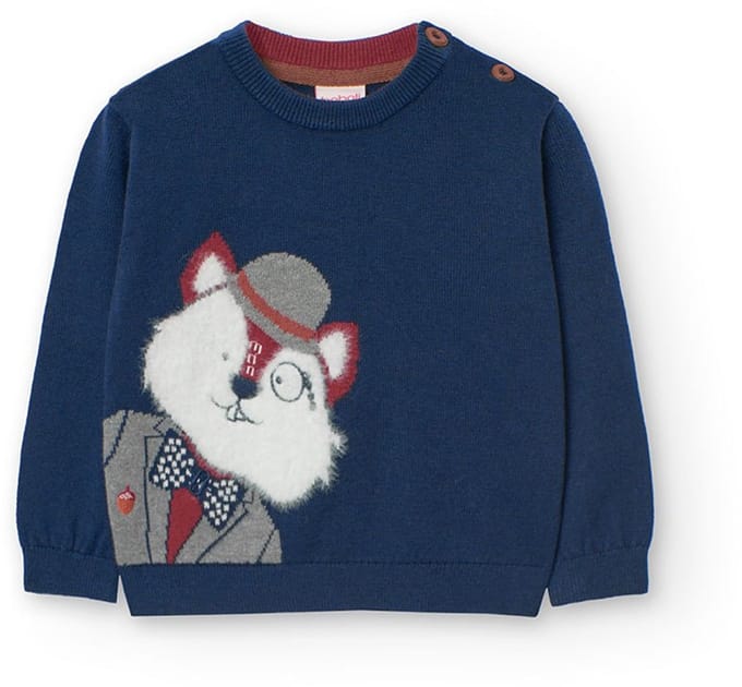 Boboli Knitwear Trui Blauw 12 Months Jongen