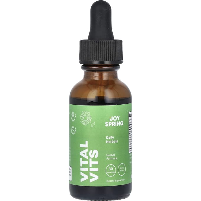JoySpring, Vitale Vitaminen, Dagelijkse Kruiden, 1 fl oz (30 ml)