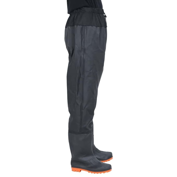 vidaXL - Waadpak - met - laarzen - maat - 46 - zwart
