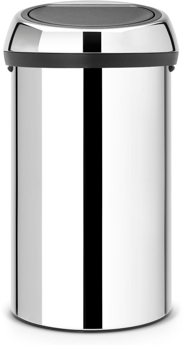 Brabantia Touch Bin Prullenbak - 60 liter - Brilliant Steel