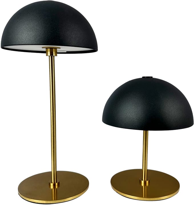 Dyberg Larsen ALONG LED mini tafellamp zwart/messing – set van 3