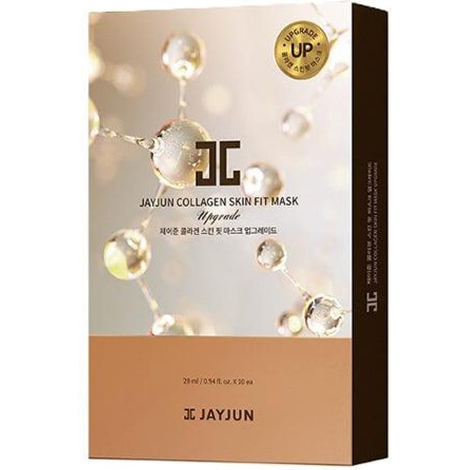 JAYJUN Collageen Skin Fit Sheet Mask 10 stuks AUTHENTIEKE WINKEL beige