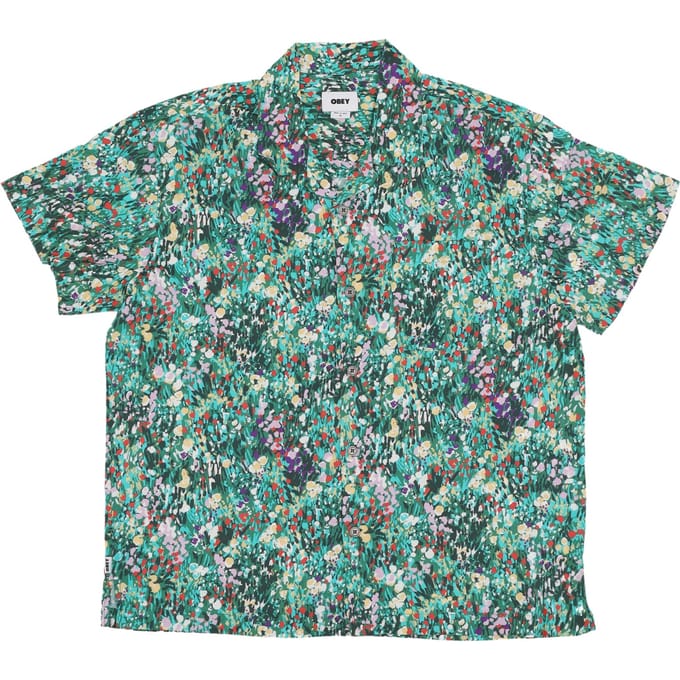Heren overhemd met korte mouwen The Garden Woven Shirt Fairway Multi