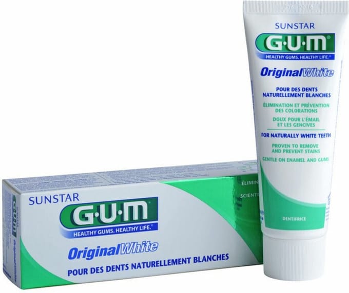 3x GUM Tandpasta Original White 75 ml