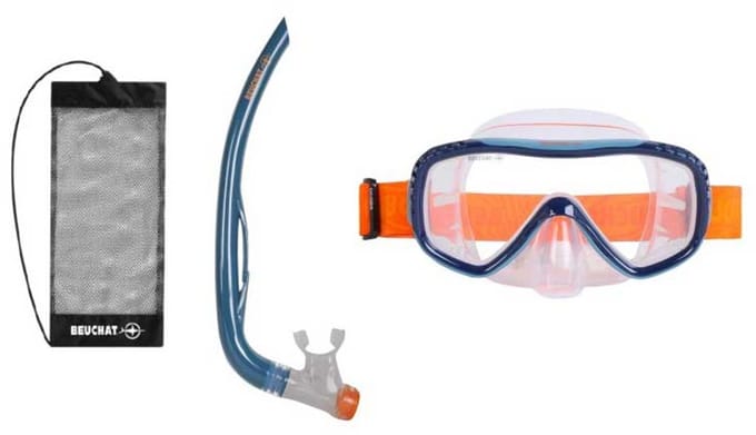 Beuchat Oceo Mt Junior Snorkelset Blauw Kinderen
