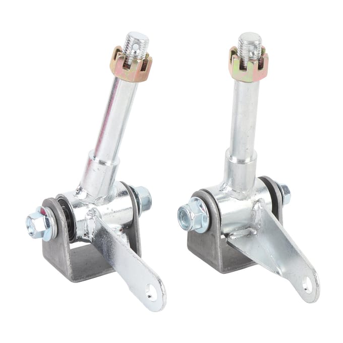 1 Paar M14 Voorwielnaaf Stuurhuis Spindels Staallegering Verbeterde Prestaties voor Drift Trike 4-wielers Quad white