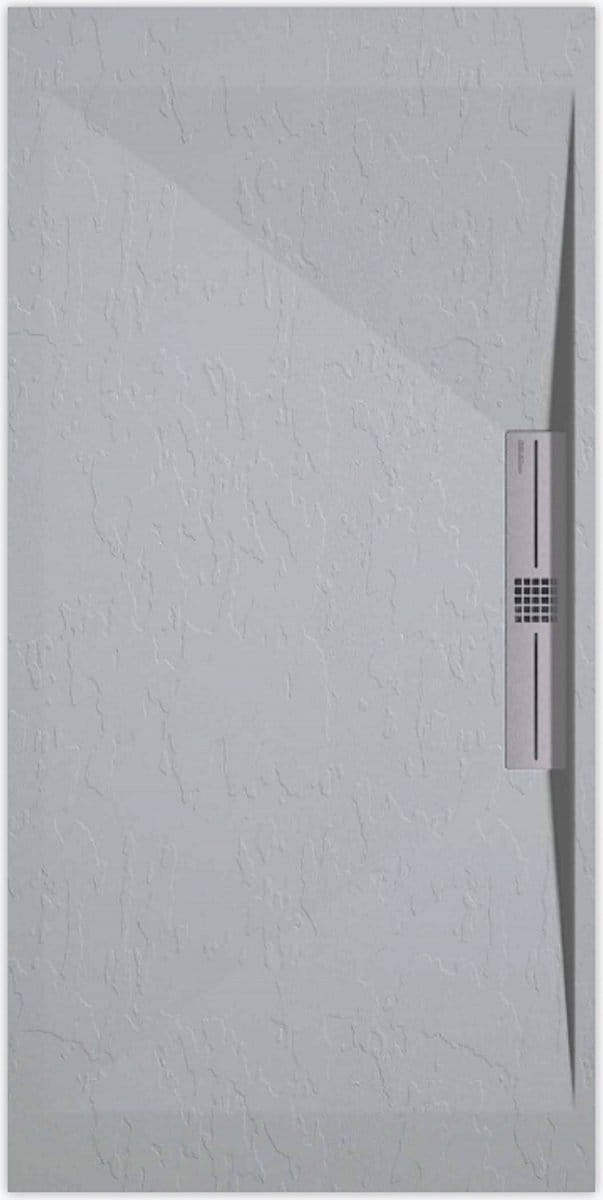 Sanifun douchebak Stone Side Gray 7035 Slate 1000 x 800 S