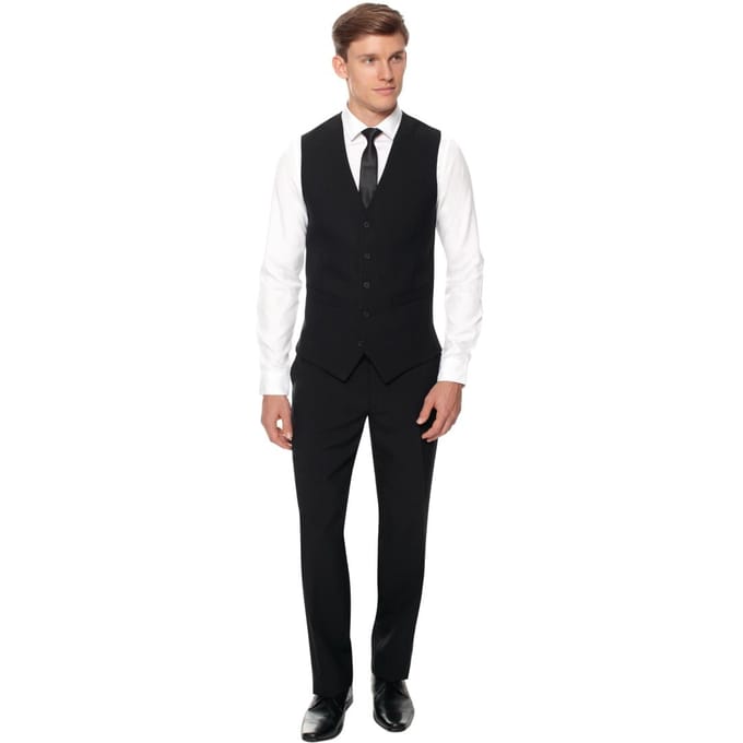Herenpantalon zwart standaard lengte 79cm