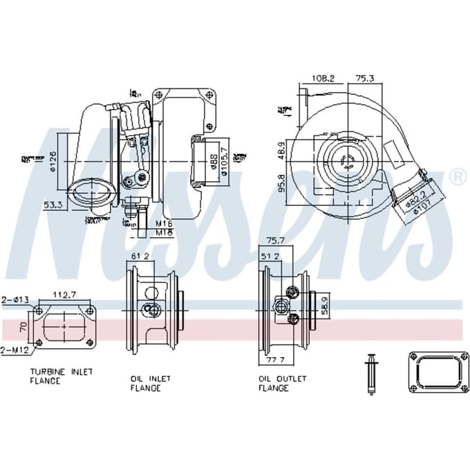 Supercharger, drukvulling NISSENS 93727