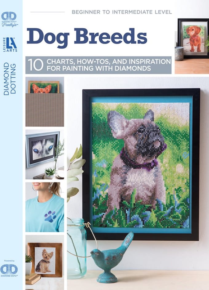 DIAMOND DOTZ FREESTYLE PATRONENBOEK - DOG BREEDS - NEEDLEART WORLD