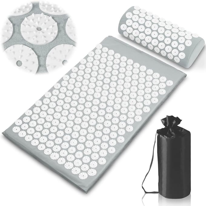 Spijkermat met Kussen - Shakti Mat - Accupressuur - Triggerpoint Massage en Ontspanning - Yoga Ontspanning