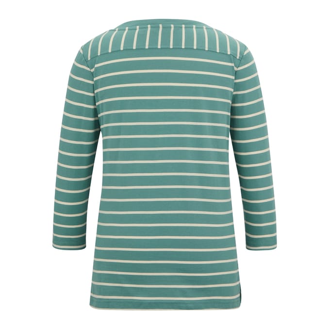 Regatta Dames/Dames Baylette II Gestreept T-shirt (Ivy Mos/Licht Vanille)