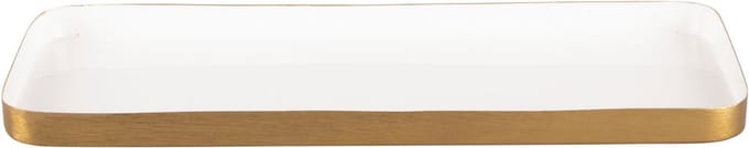 Present Time Dienblad Festive - Wit - 13x2x32 cm - Modern,Scandinavisch