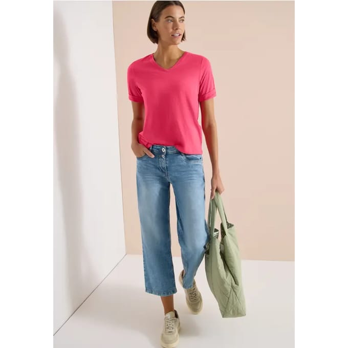 Basic Shirt met V-hals