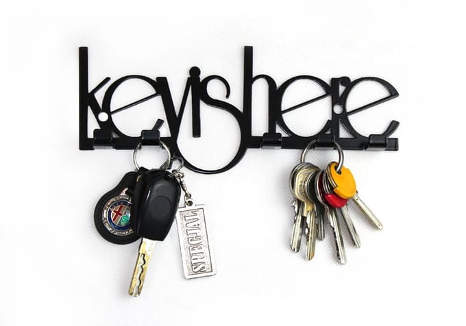 Decorizzly Key is Here - Sleutelhanger - 5 Haken - Zwart