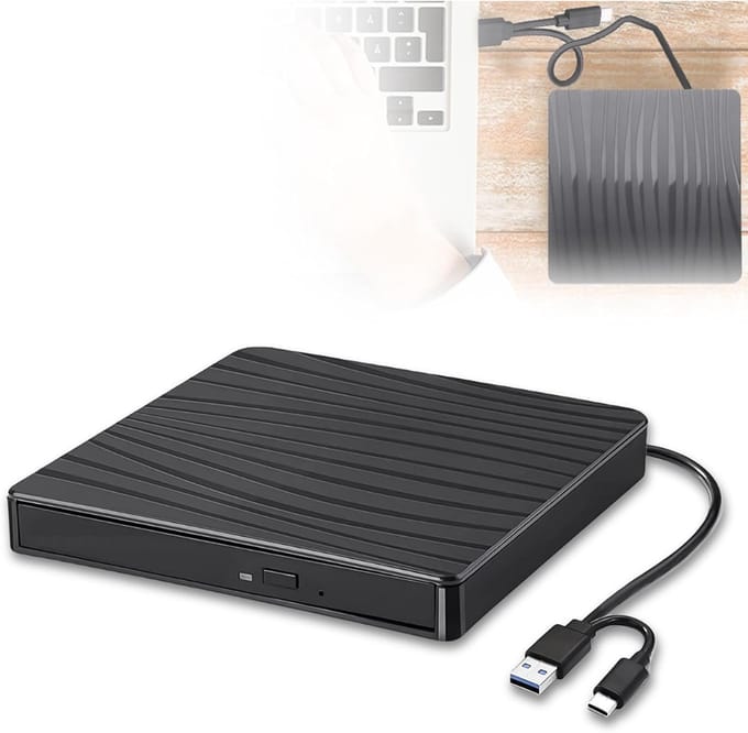 MRKK® Externe DVD Speler voor Laptop - CD Brander - Plug & Play