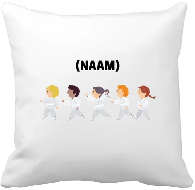 Akyol - karate met eigen naam Kussen hoes - Sport - karateka - sport - 40 bij 40 cm