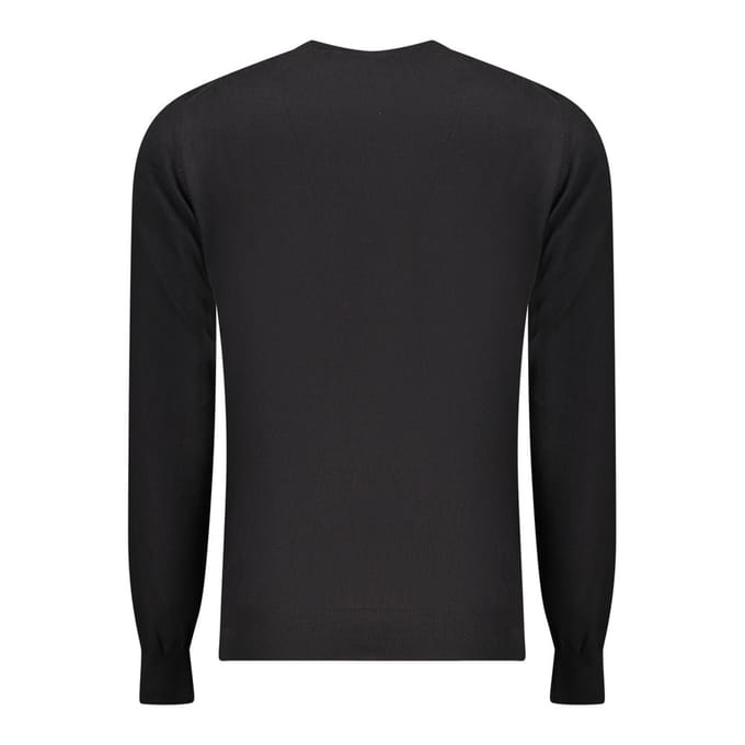Accademia Militare Zwarte Katoenen Heren Sweater