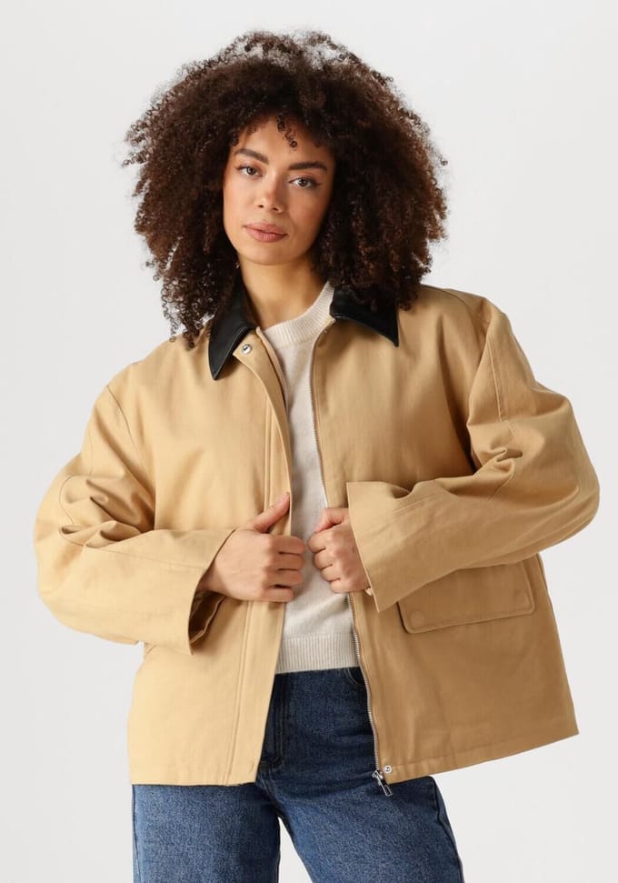 EDITED Sina Jacket Jassen Dames - Zomerjas - Beige - Maat 40