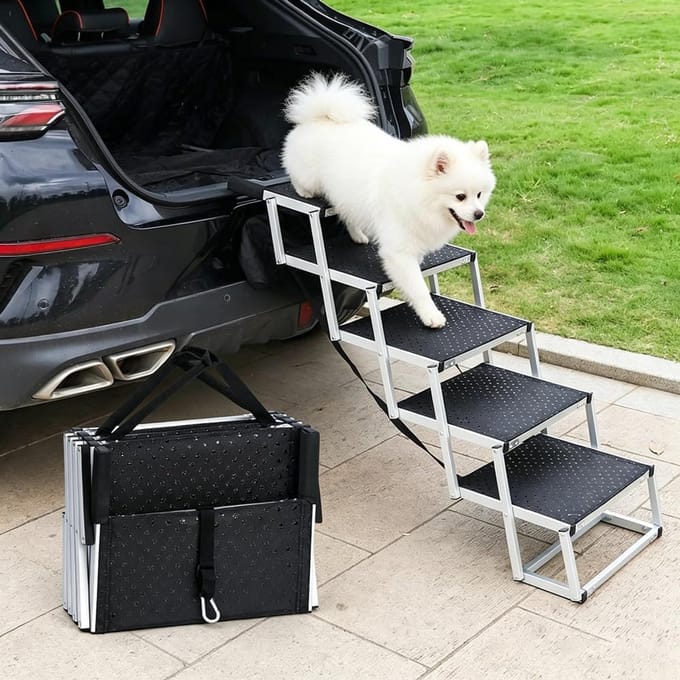 Hondenhelling Auto - Hondentrap Opvouwbaar - Veilig Instappen - Aluminium Frame - Niet gespecificeerd - normal