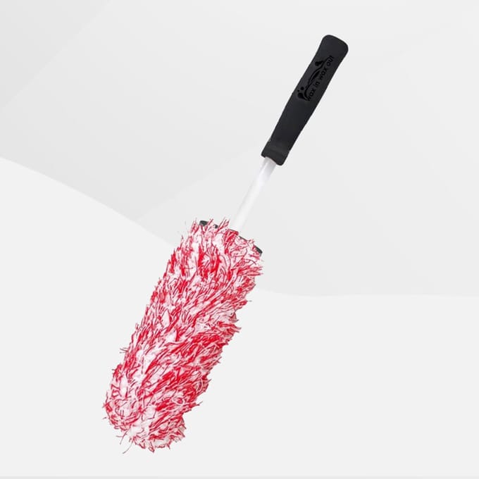 Waxin Waxout - Microvezel Velgenborstel - White & Red Edition