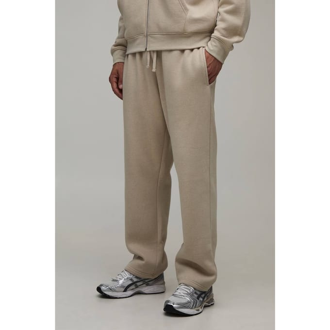 Essentiële Rechte Pijp Joggingbroek | Stone | Size Medium