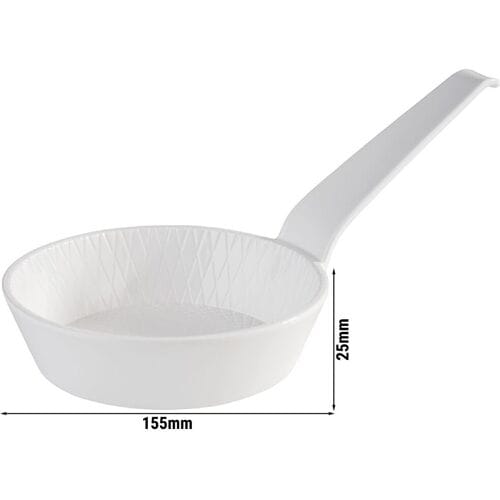 GGM Gastro (48 Stück) Schale - MINI -Melamin - 70ml - Ø 85mm - mit Stiel - Weiß