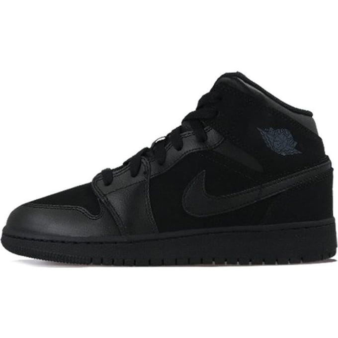 Jordan 1 Mid Triple Black 2016 GS 554725-050 38 black