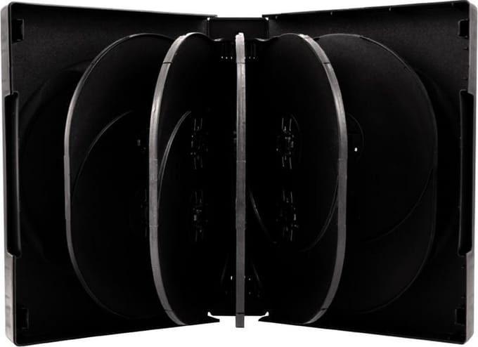 MediaRange | DVD Videobox | 39mm | 12 Disc | Zwart | 10 Stuks