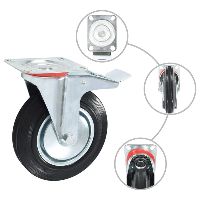 vidaXL - Wielen - 4 - st - 200 - mm