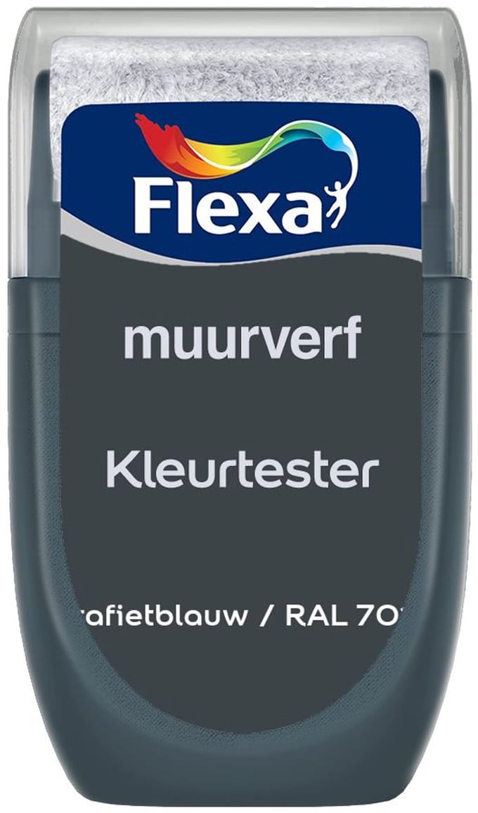 Flexa - Kleurtester Muurverf - Grafietblauw / RAL 7016 - Strak - Mengverf - 0.03L
