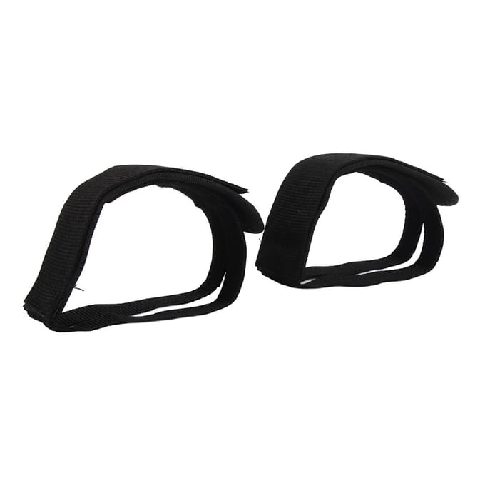 1 Paire Vélo de Route Fixie Vélo Cyclisme Adhésif Pédale Clip Orteils Sangle Ceinture Noir