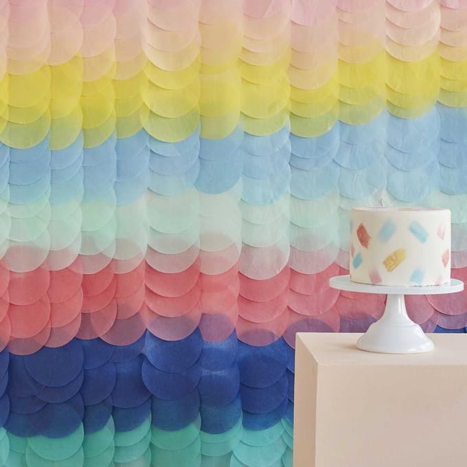 Schijfjes Papier - Regenboog