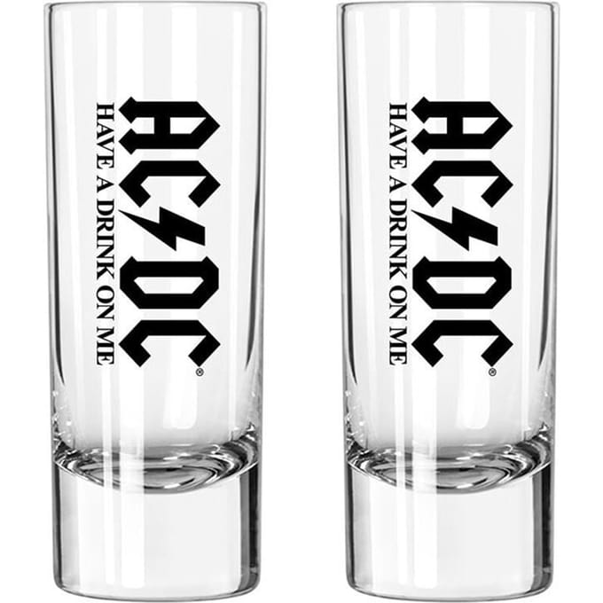 AC/DC Shotglazenset - Have A Drink On Me - voor Geen - transparant