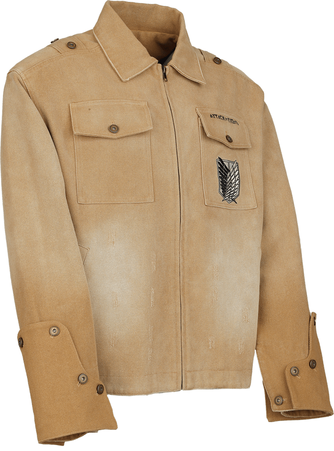 Attack On Titan - Anime Spijkerjas - Aufklärungstrupp - S tot 3XL - voor Mannen - bruin