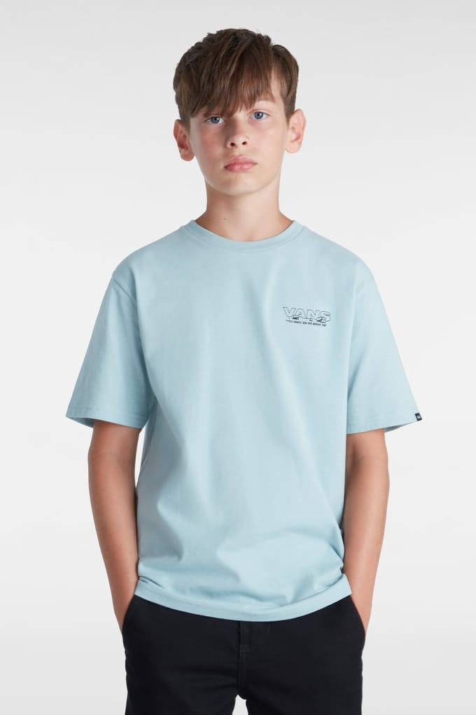 Vans Boys Break Made Ss Gray Mist Maat: M | T-Shirts Outlet | kids | Blauw