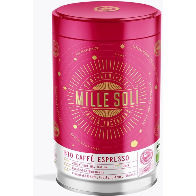 MilleSoli Mille Soli Caffè Espresso Bio 250g blik