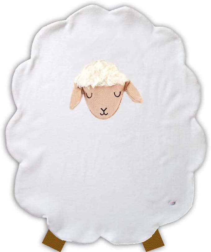 Witte Rib Broche Dekentje voor Kinderwagen en Wieg - 60x80 cm