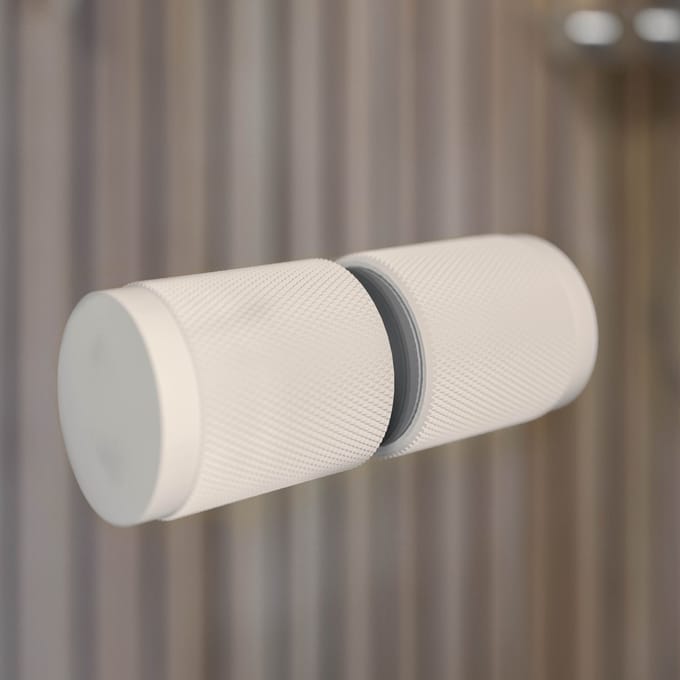 Schulte douchedeur - draaideur nis - 90x200 - 6mm - helder - wit - antikalk