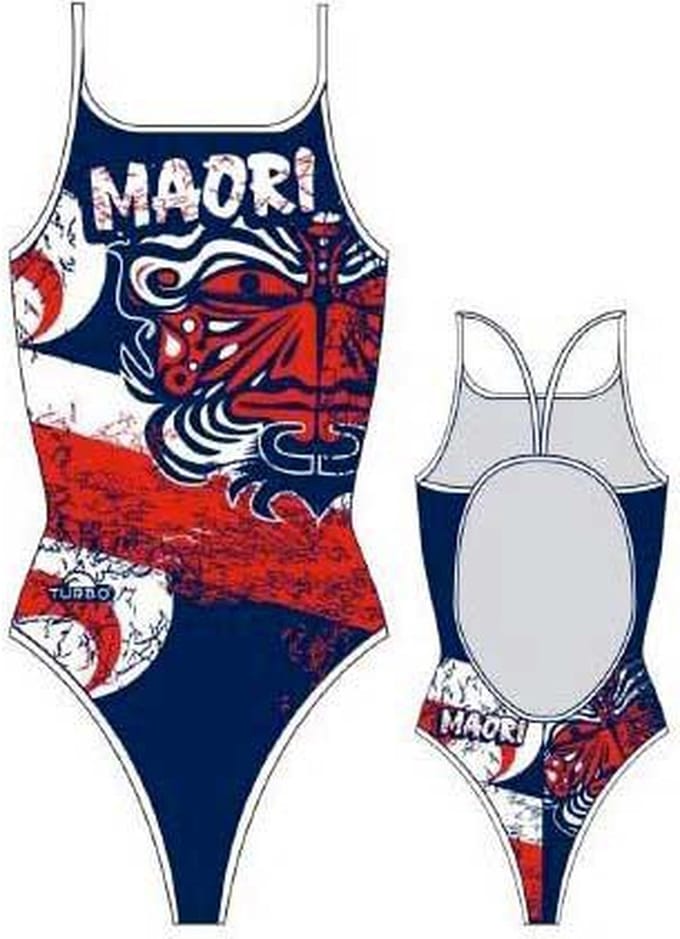 Turbo Maori Flag Zwemkleding Rood,Blauw S Vrouw