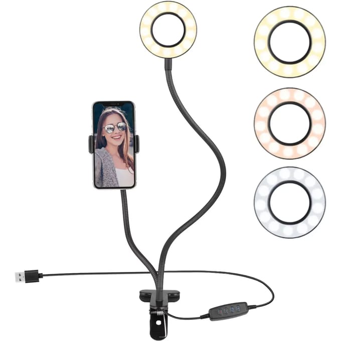 Selfie-statief met lamp Platyne