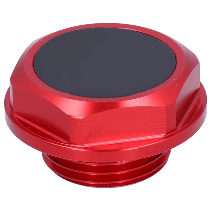 Motorolie dop Aluminiumlegering Geanodiseerd Olievuldop Vervanging Auto Auto Accessoire Red black