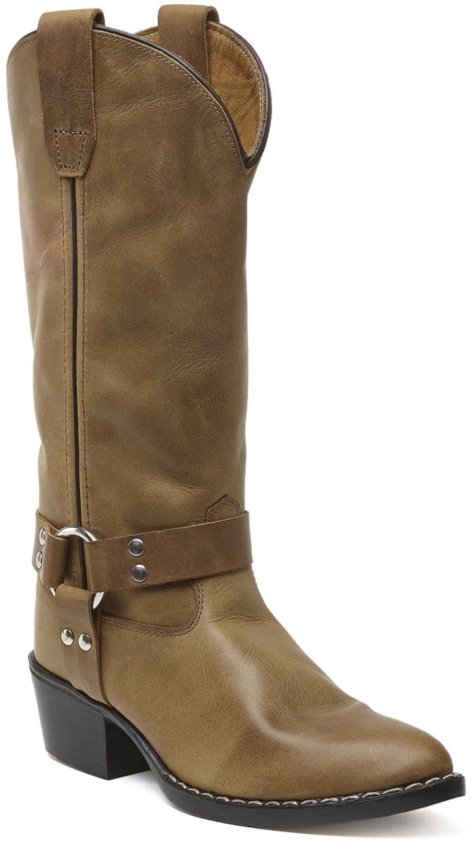 Bootstock Jacky Camel High Cowboylaarzen - Kinderen - Camel - Leer