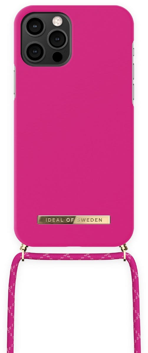 ideal of sweden ordinary phone necklace case geschikt voor Apple iphone 12/12 pro hyper pink