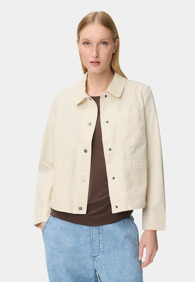 camel active Indoor blazer met borstzakken - Maat womenswear-36 - Melkwit